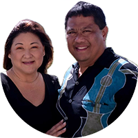 Associate Pastor Lon Malapit and his wife. The Church At Koloa.