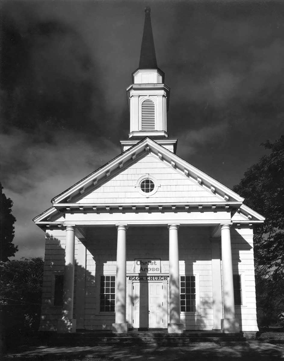 Vintage photo of The Church at Koloa.