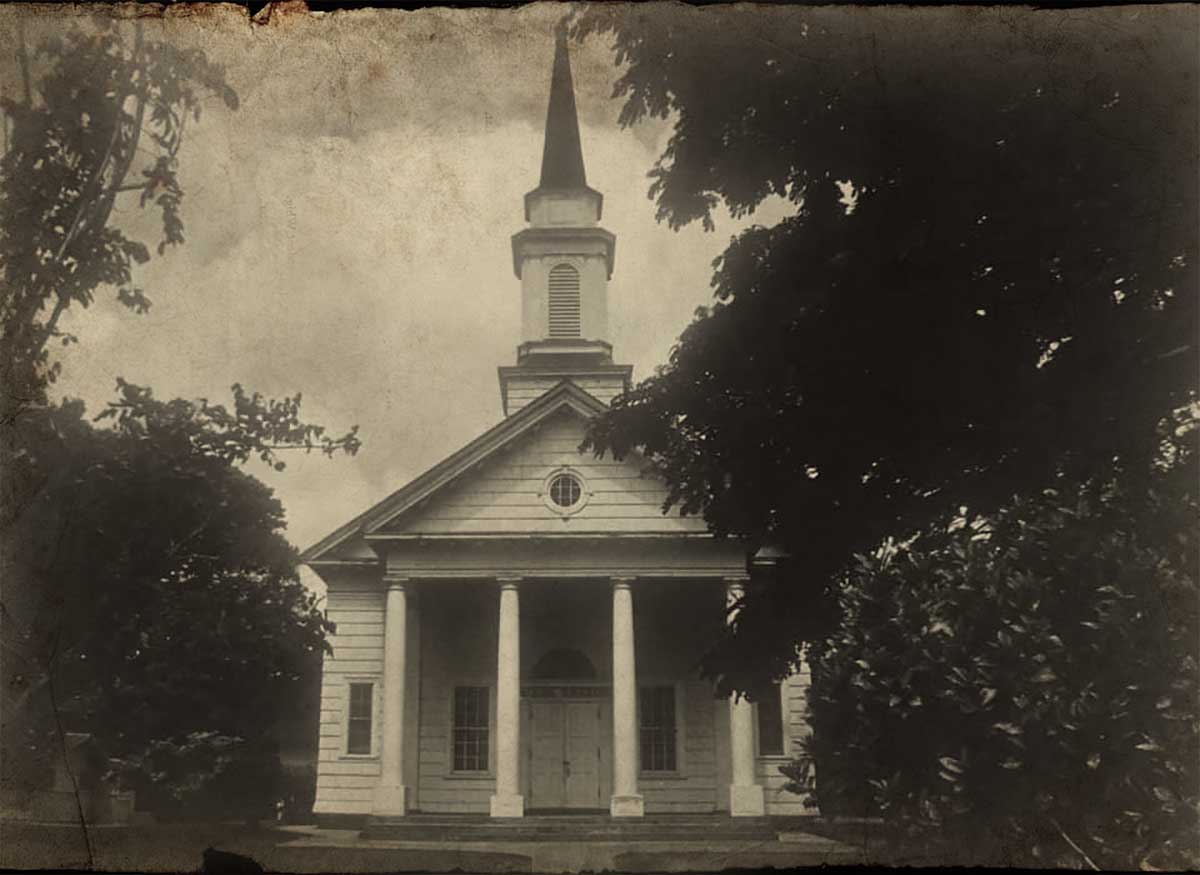 Vintage photo of The Church at Koloa.